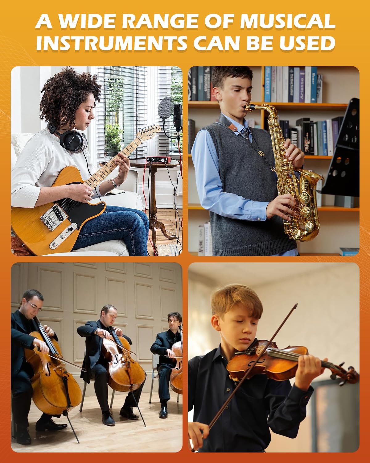 STRICH Guitar Stool, Height Adjustable Guitar Seat, Adjustable Footrest Guitar Chair for Kids Adults Guitarist, Portable and Foldable Drum Stool Throne for Drummer (SGT-20) - Image 8